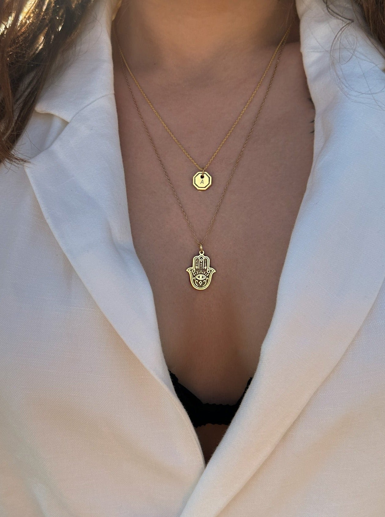 HAMSA GÜMÜŞ KOLYE