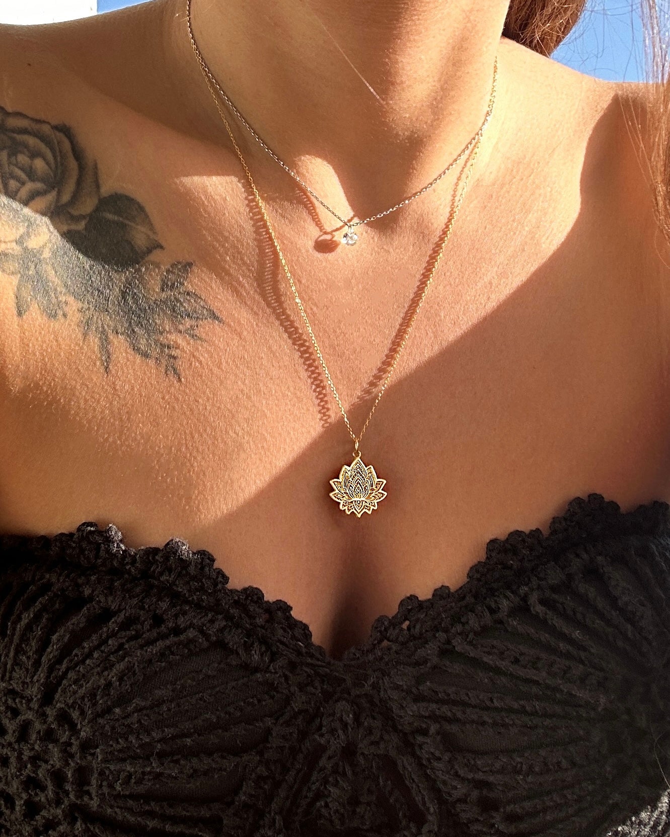 LOTUS GÜMÜŞ KOLYE