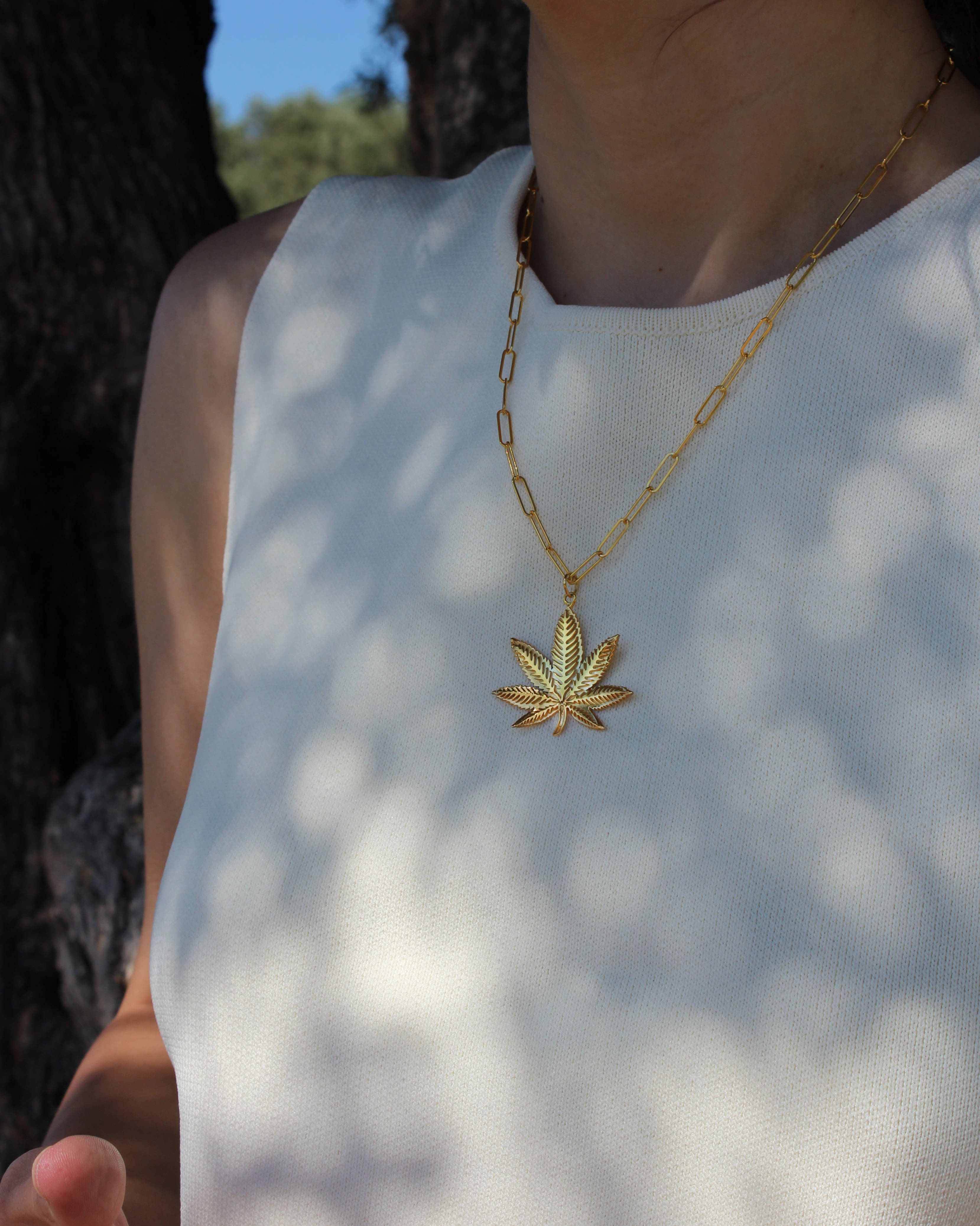 LEAF GÜMÜŞ KOLYE