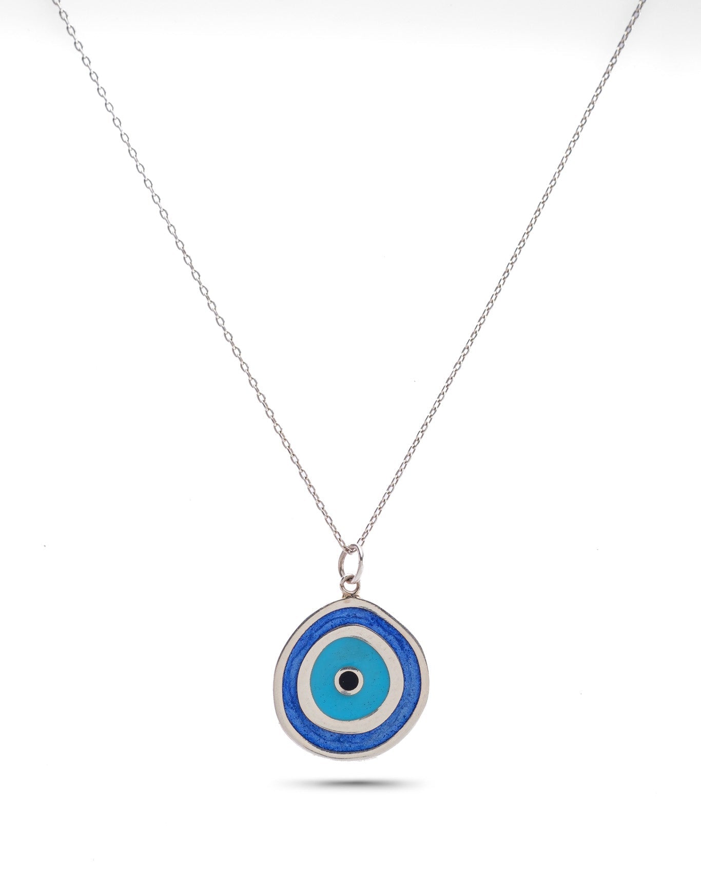 NAZAR BONCUĞU GÜMÜŞ KOLYE