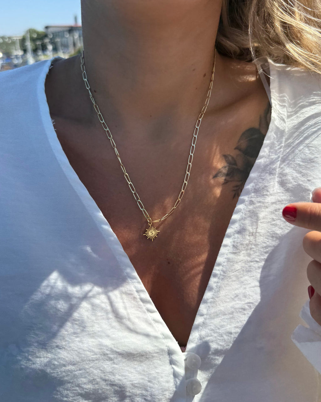 GÜNEŞ GÜMÜŞ KOLYE