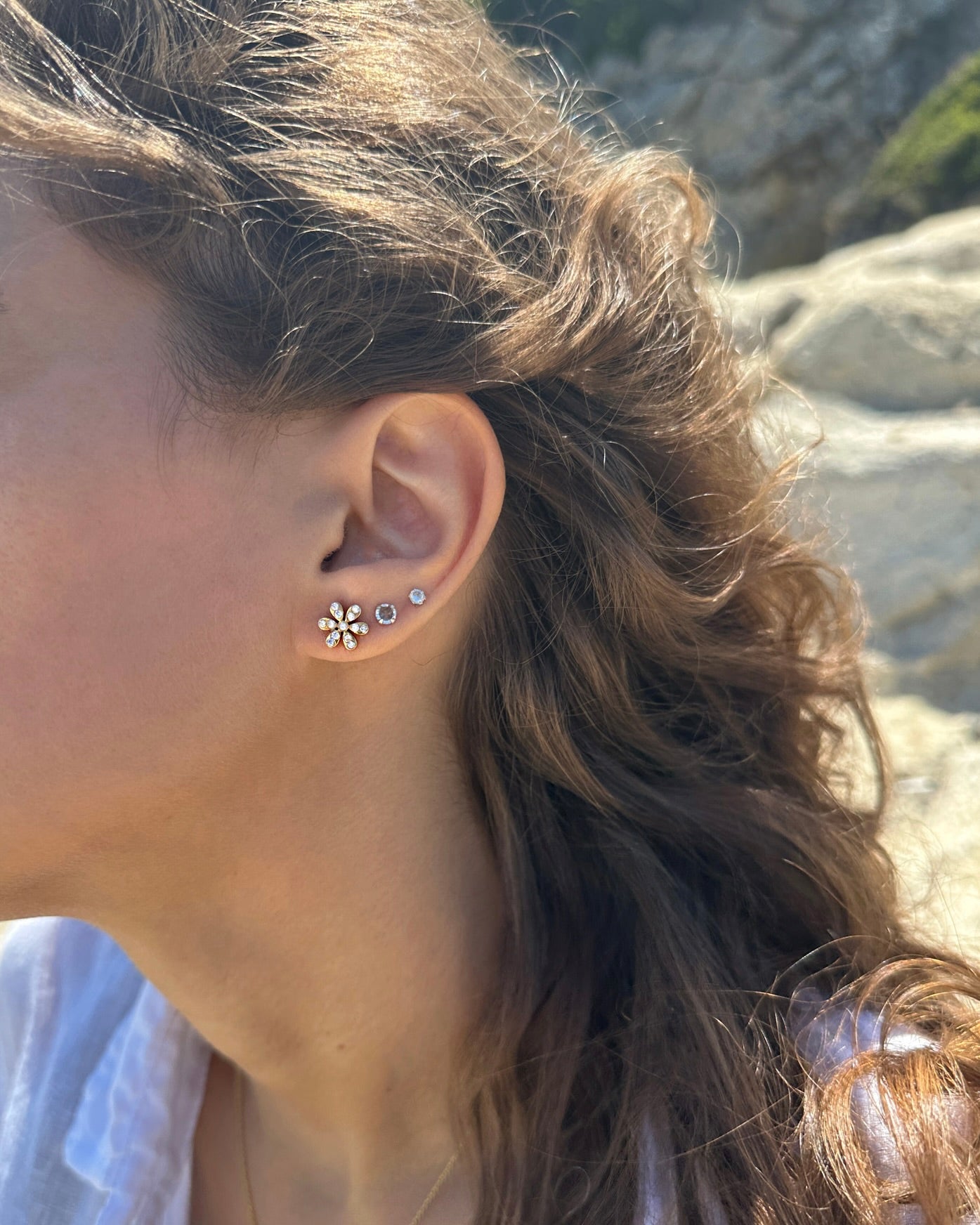 FLORA GÜMÜŞ KÜPE