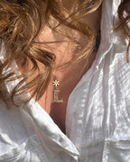 HARFLİ ÇİÇEKLİ GÜMÜŞ KOLYE