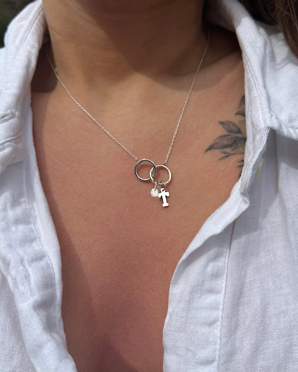 INTER HARFLİ GÜMÜŞ KOLYE