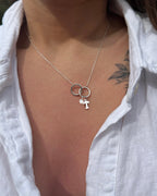 INTER HARFLİ GÜMÜŞ KOLYE