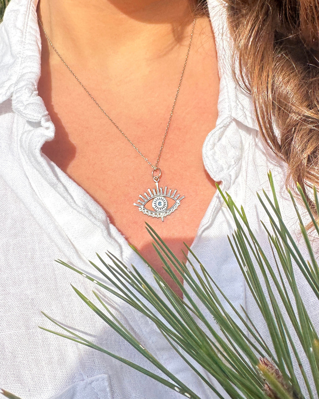 EVIL EYE GÜMÜŞ KOLYE