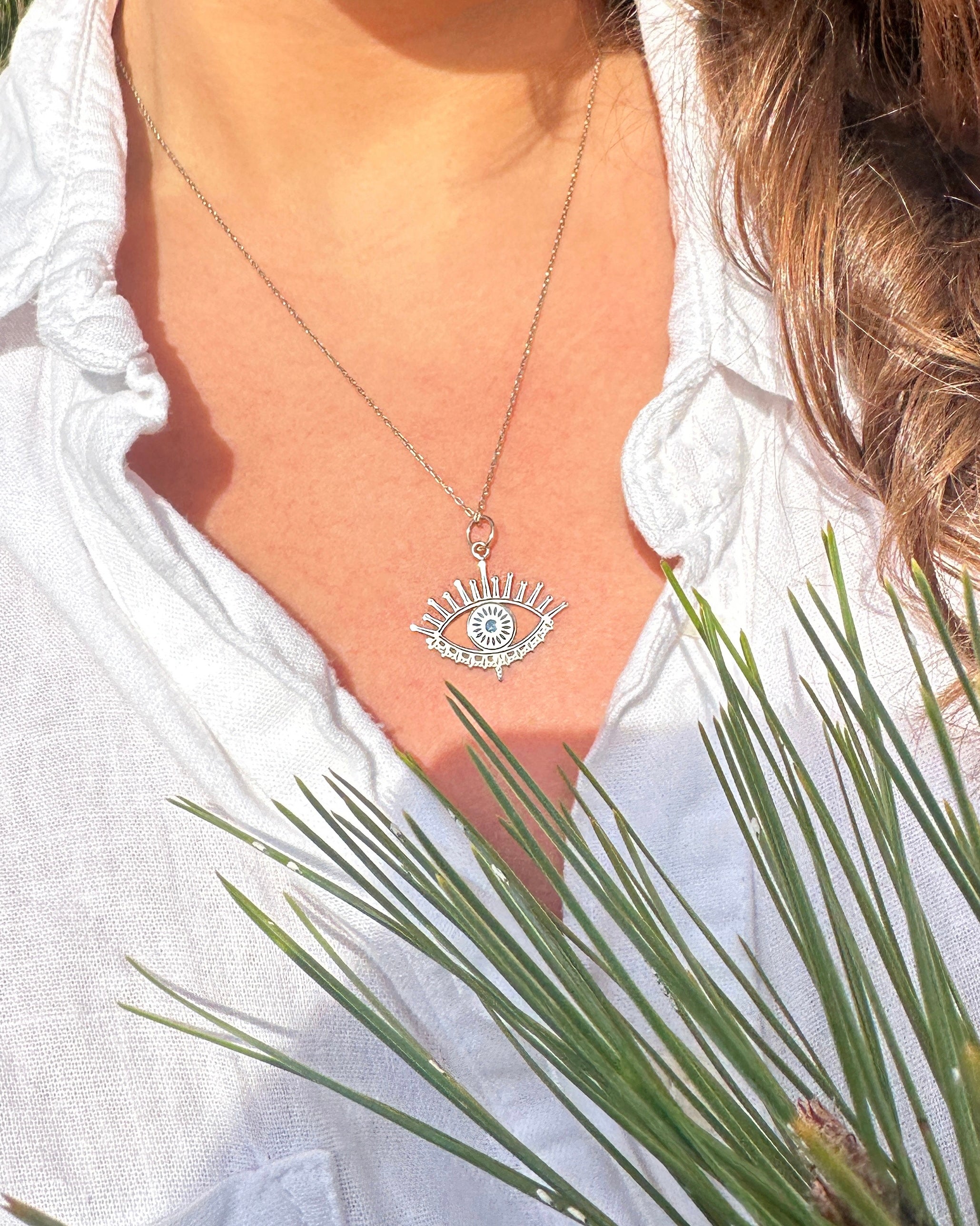 EVIL EYE GÜMÜŞ KOLYE