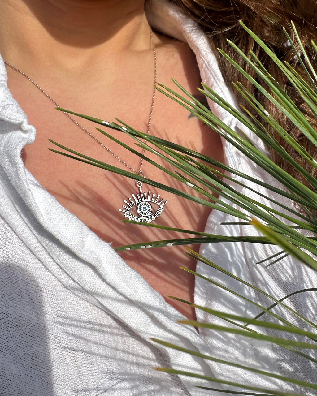 EVIL EYE GÜMÜŞ KOLYE