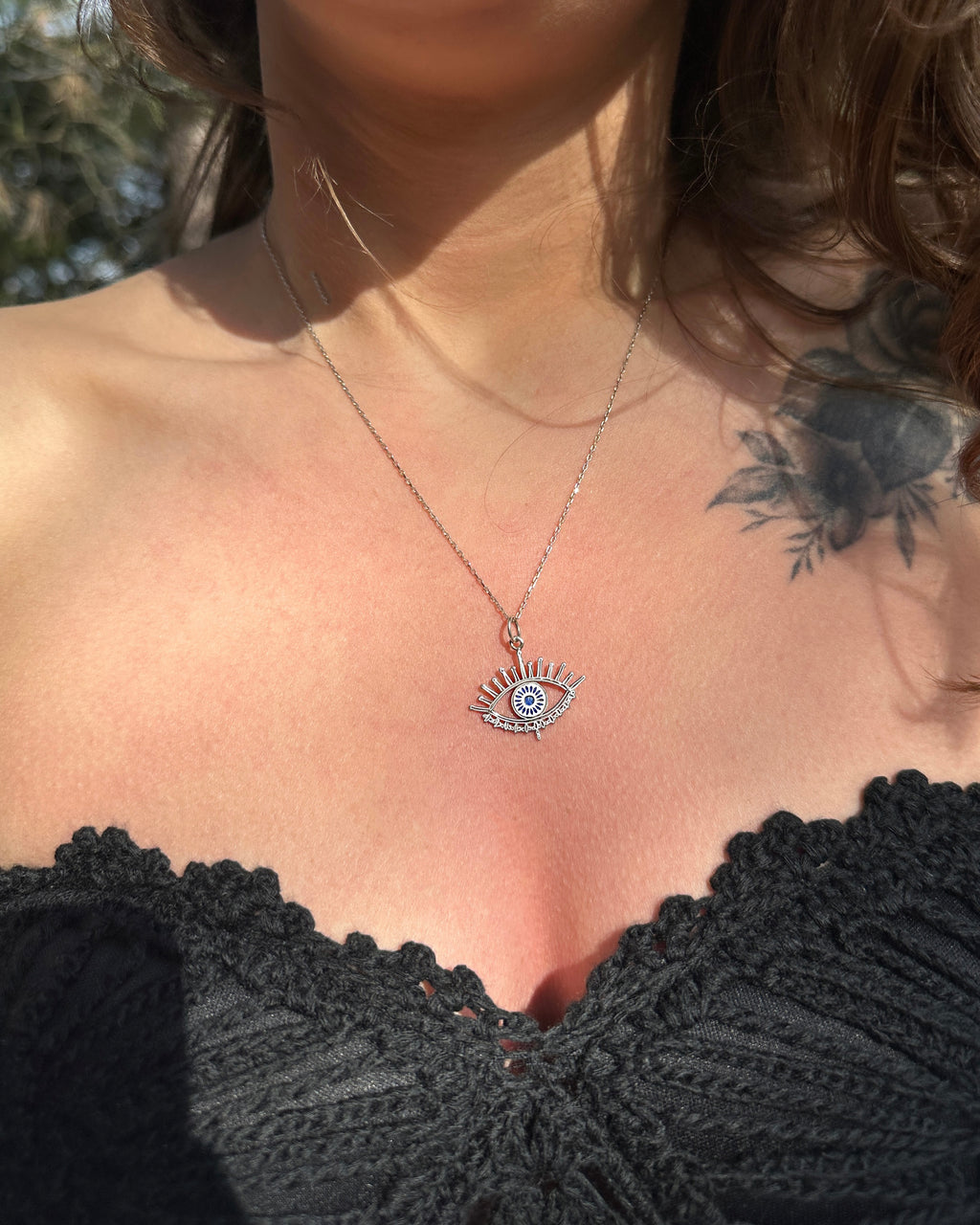EVIL EYE GÜMÜŞ KOLYE
