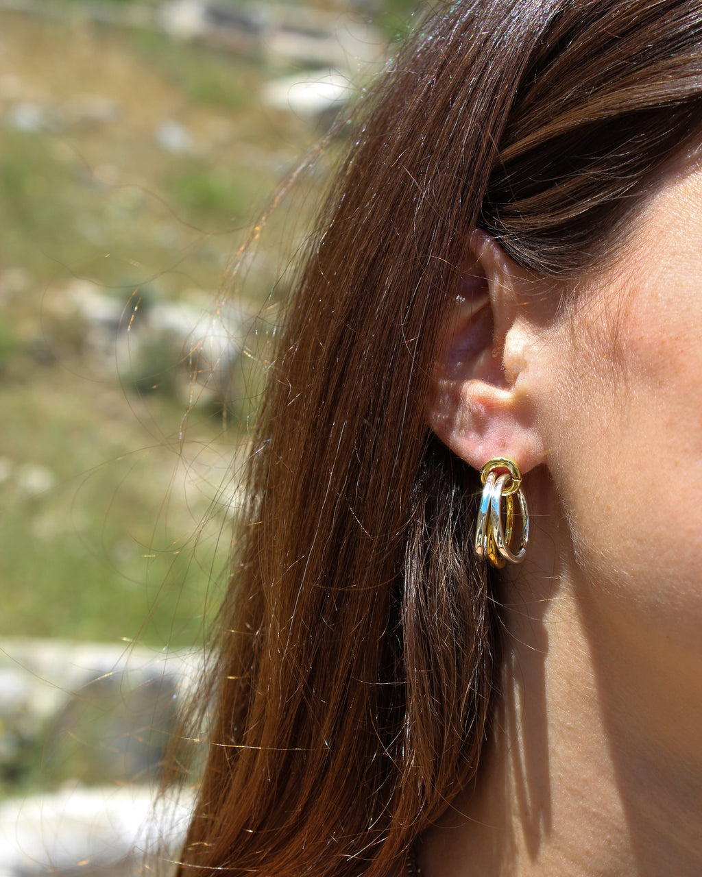 TRIPLE GÜMÜŞ KÜPE