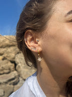 FLORA GÜMÜŞ KÜPE