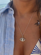 EVIL EYE GÜMÜŞ KOLYE