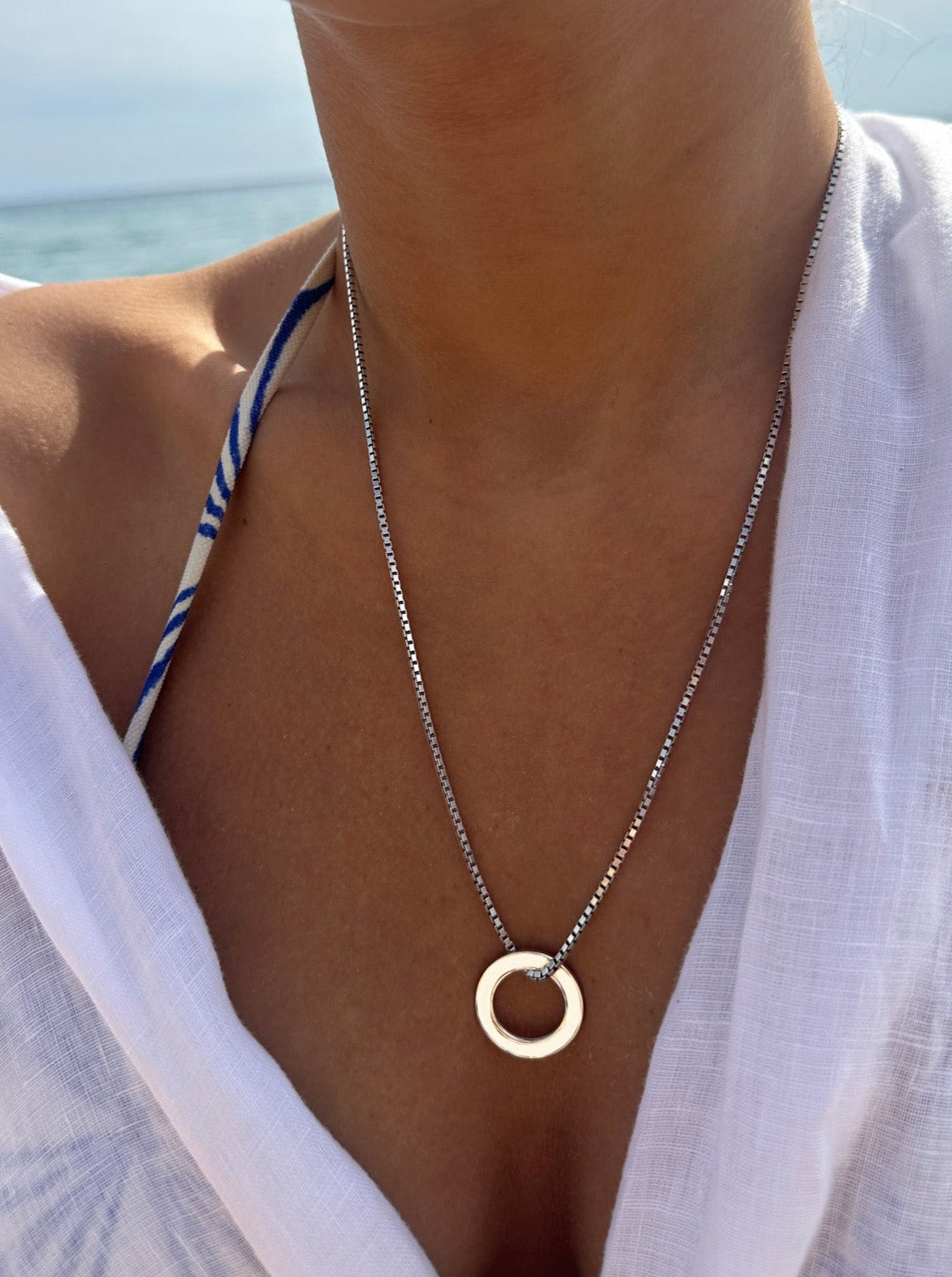 CIRCLE GÜMÜŞ KOLYE