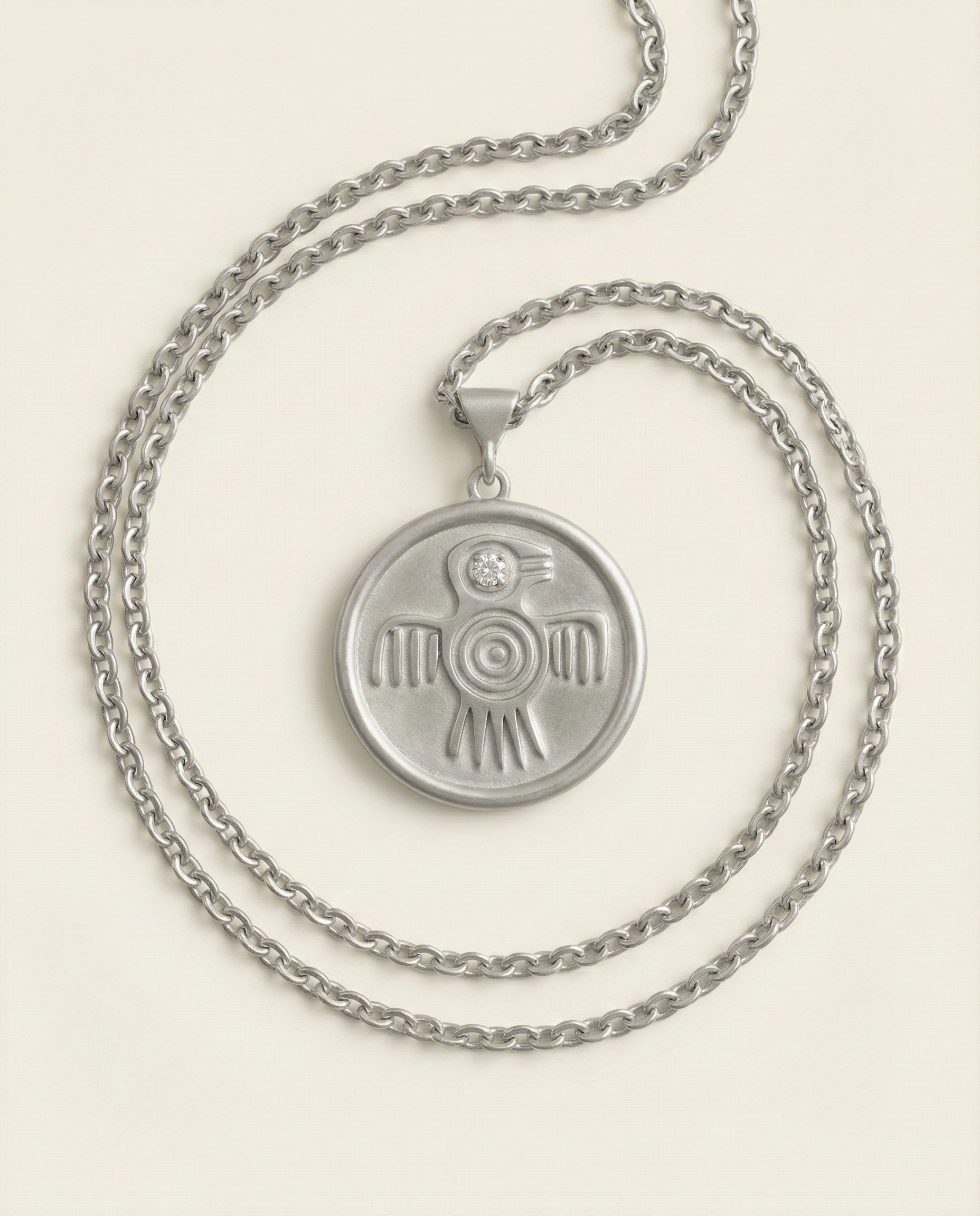 AZTEK GÜÇ, CESARET KORUMA SEMBOLÜ KOLYE