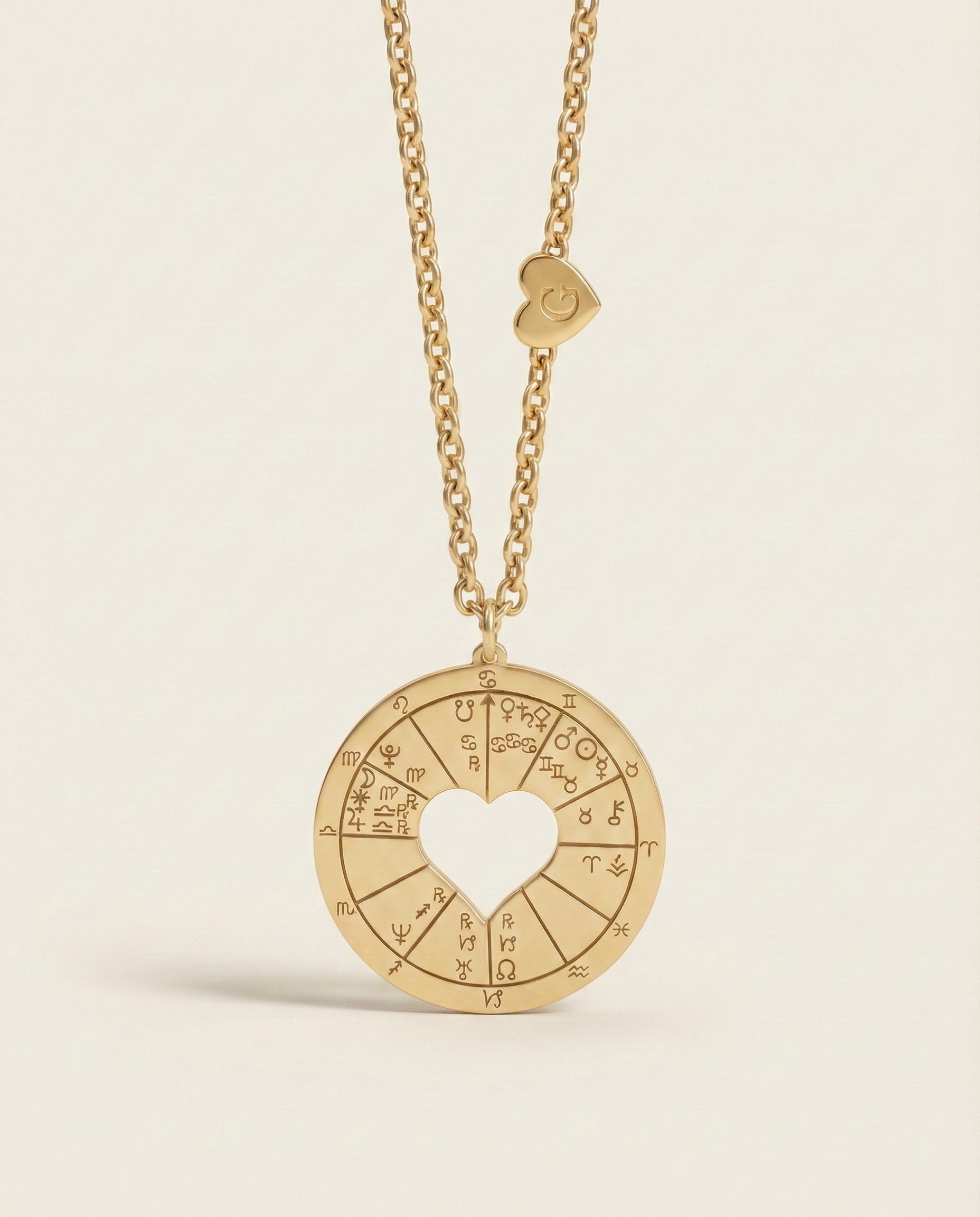 DOĞUM HARİTASI  KALPLİ KOLYE