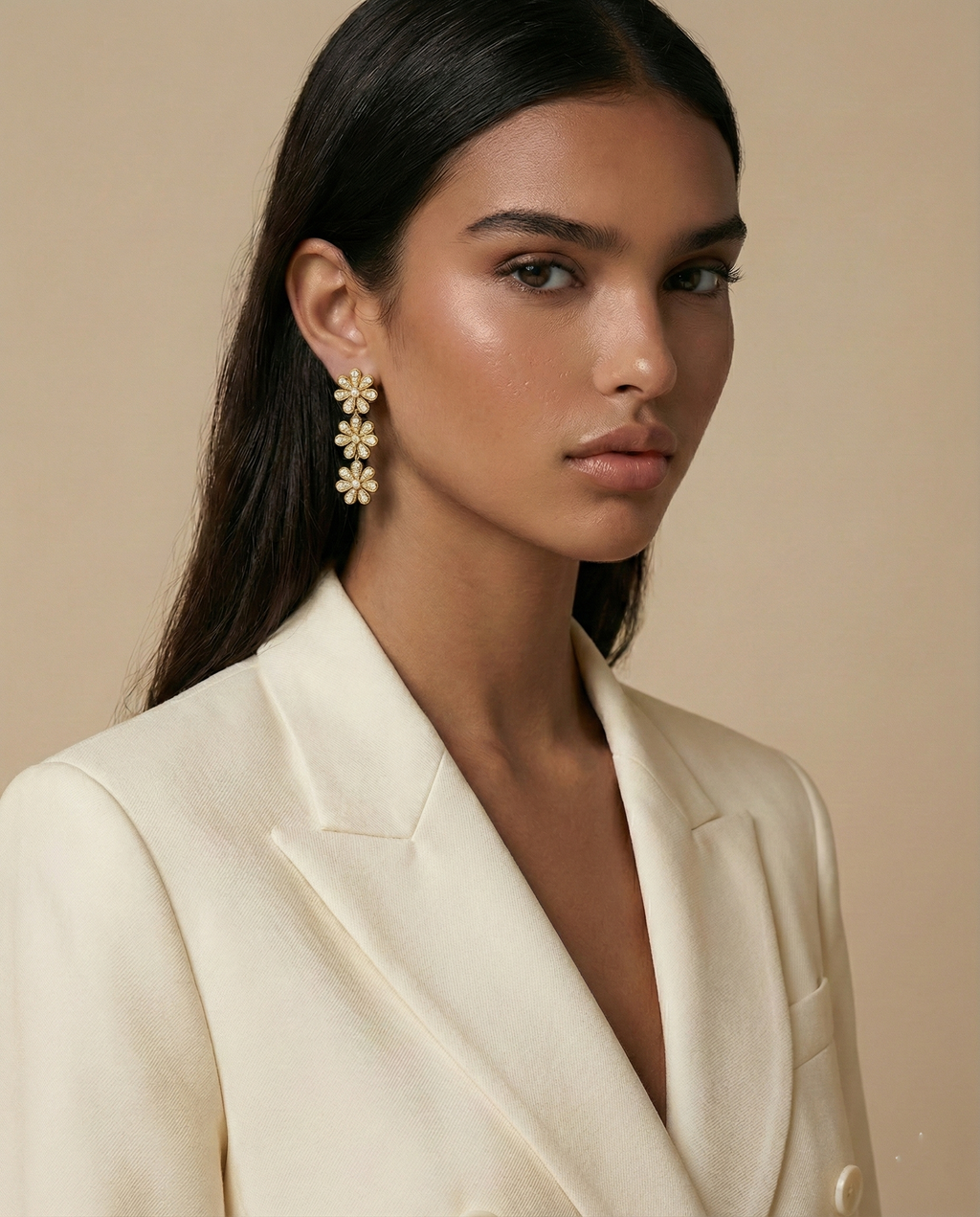 FLORA GÜMÜŞ KÜPE