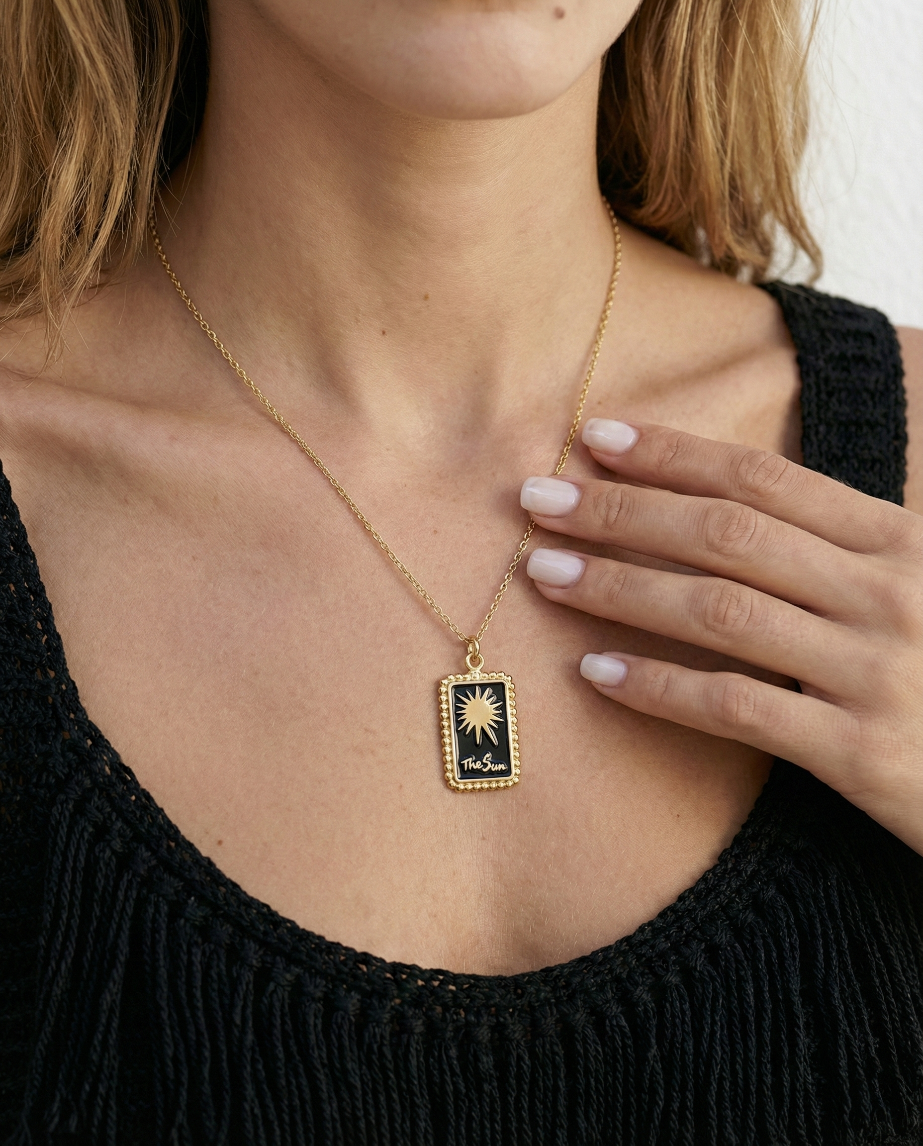 GÜNEŞ TAROT KARTI KOLYE