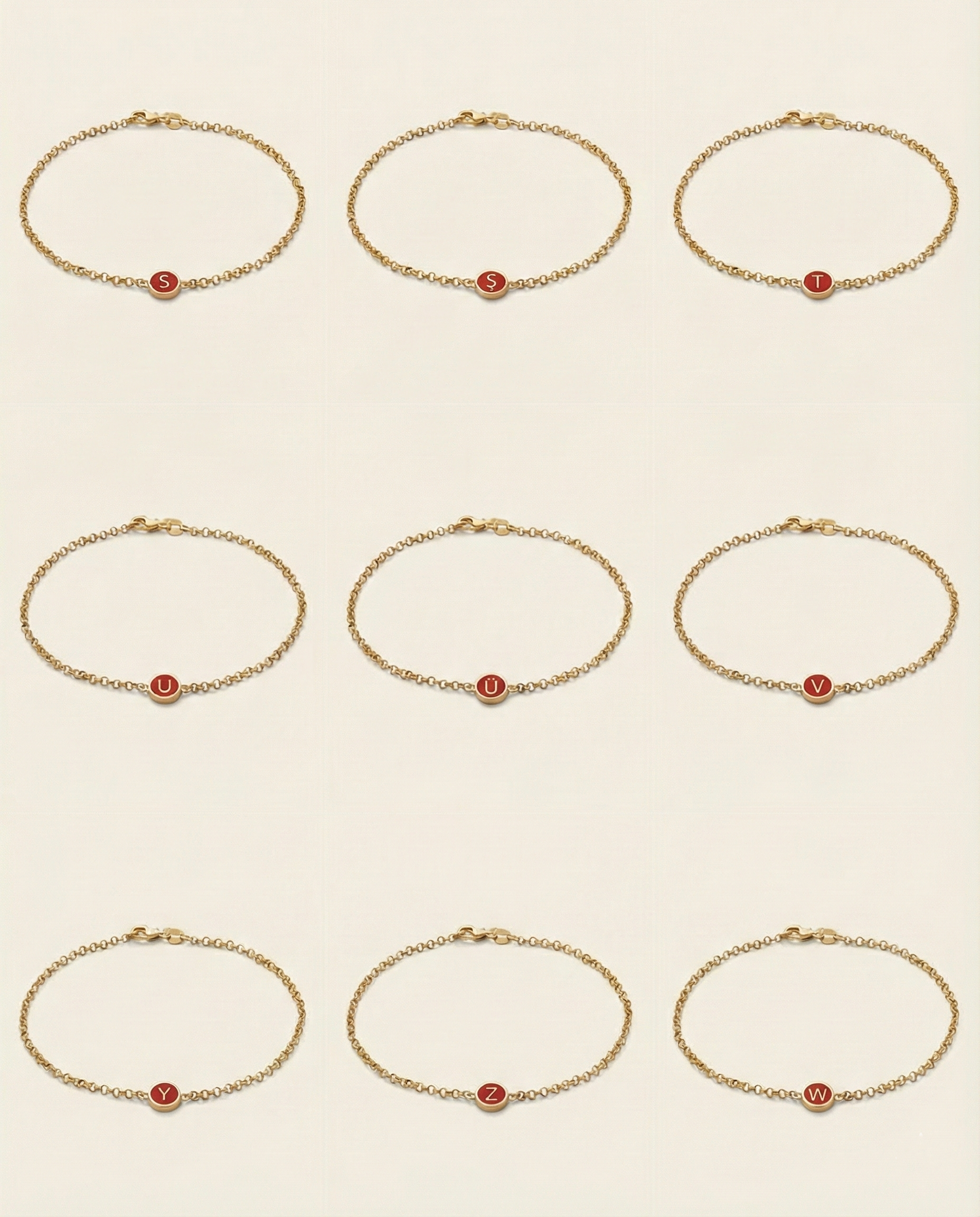 KIRMIZI HARF BİLEKLİK