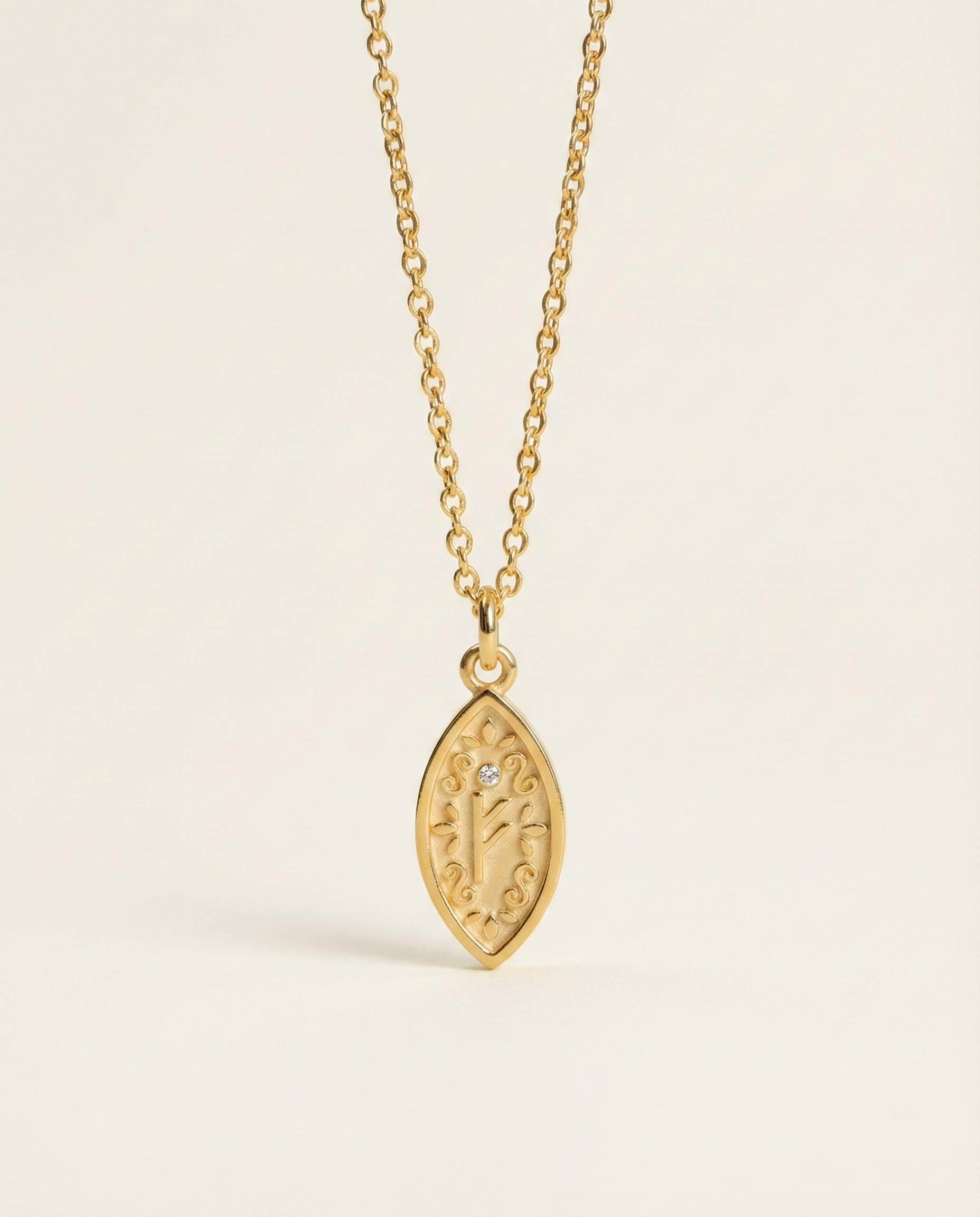 FEHU BEREKET/ZENGİNLİK SEMBOLÜ KOLYE