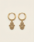 HAMSA GÜMÜŞ KÜPE