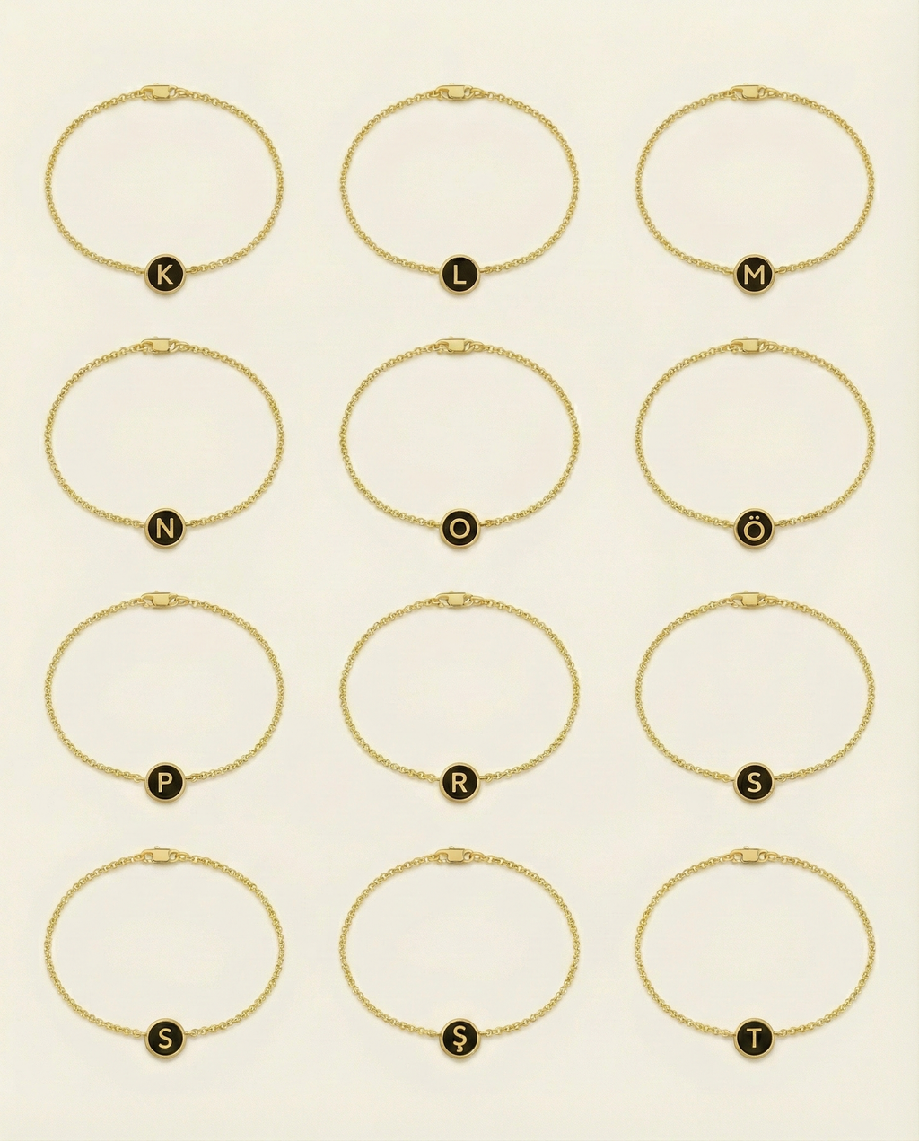 SİYAH HARF BİLEKLİK