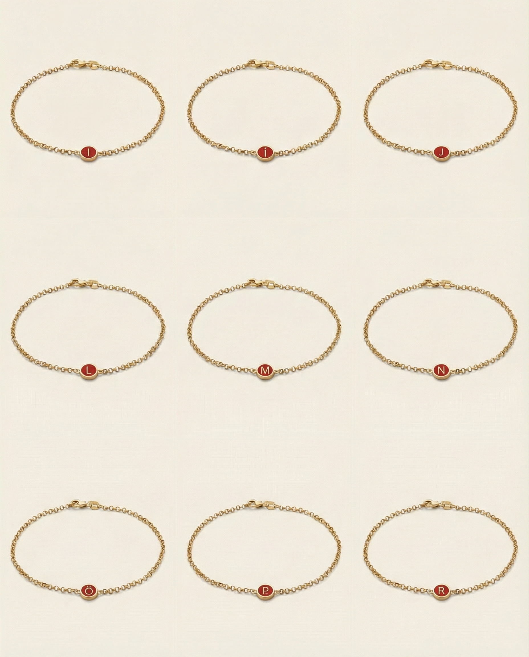 KIRMIZI HARF BİLEKLİK