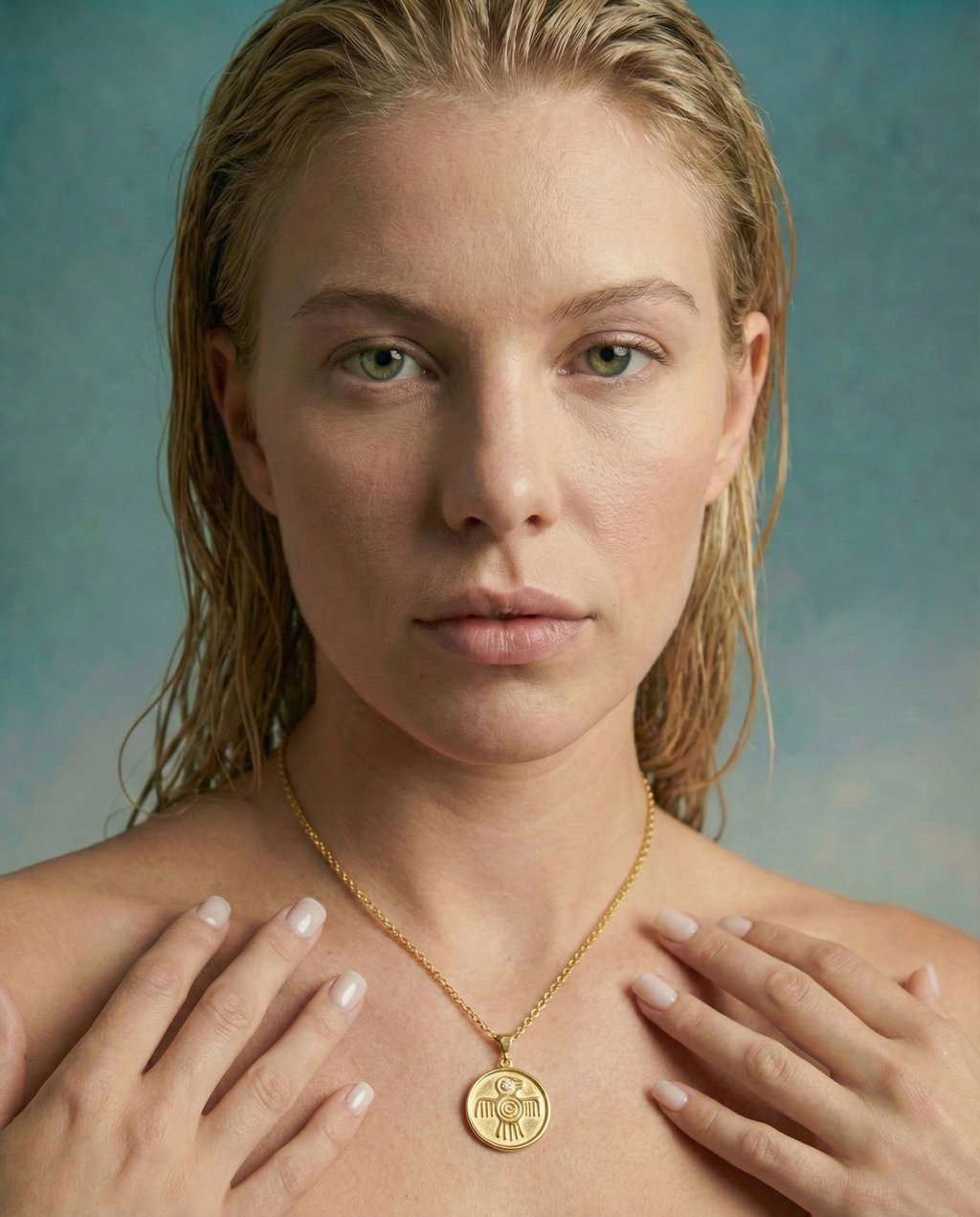 AZTEK GÜÇ, CESARET KORUMA SEMBOLÜ KOLYE