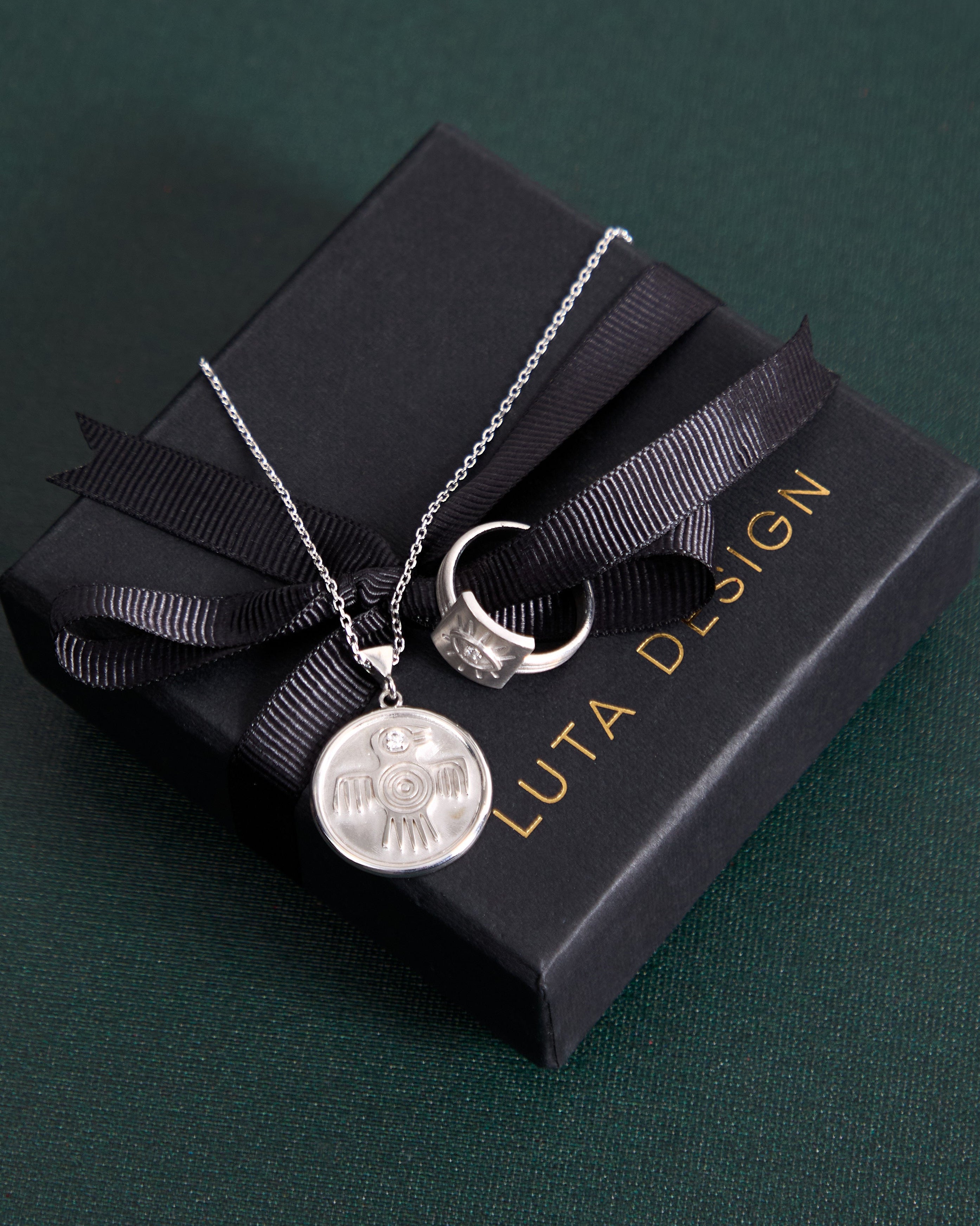 AZTEK GÜÇ, CESARET KORUMA SEMBOLÜ KOLYE