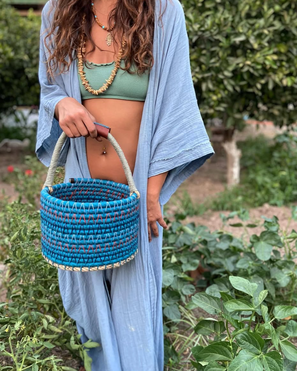 BLUE SEPET ÇANTA  ( LUTA X CERENTHECEREN )