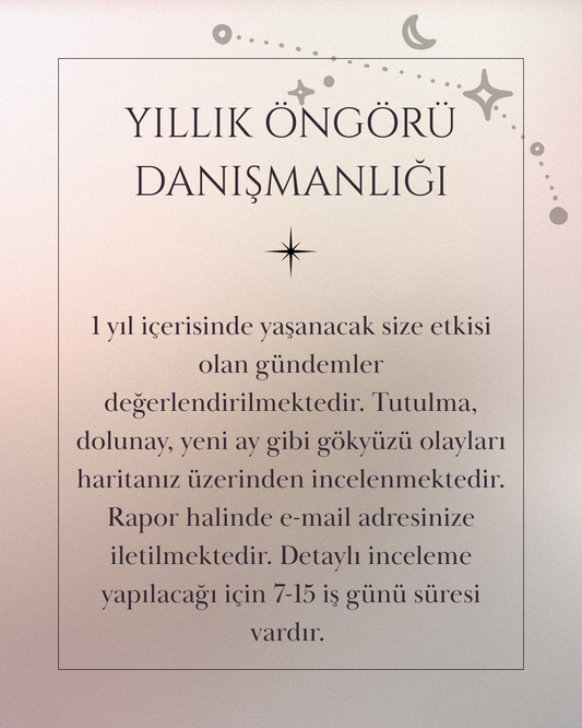 YILLIK ÖNGÖRÜ DANIŞMANLIĞI