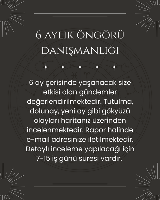 6 AYLIK ÖNGÖRÜ DANIŞMANLIĞI