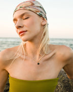 I HARFİ SİYAH GÜMÜŞ KOLYE