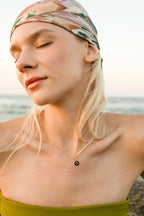 P HARFİ SİYAH GÜMÜŞ KOLYE