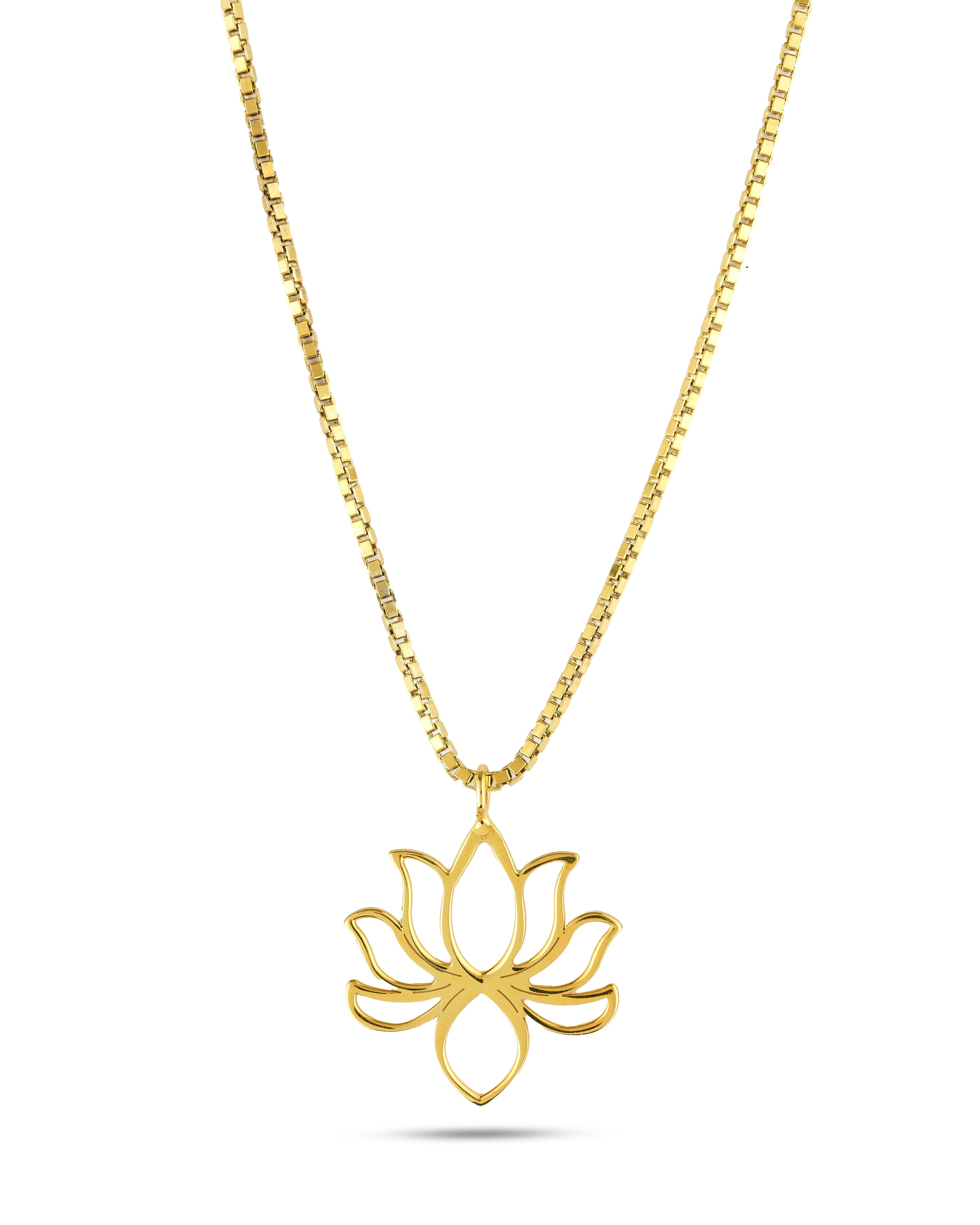 LOTUS GÜMÜŞ KOLYE