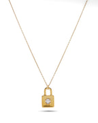 PADLOCK GÜMÜŞ KOLYE