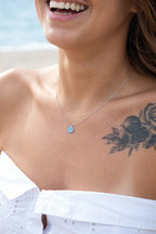 NAZAR BONCUĞU GÜMÜŞ KOLYE