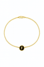 SİYAH HARF GÜMÜŞ BİLEKLİK