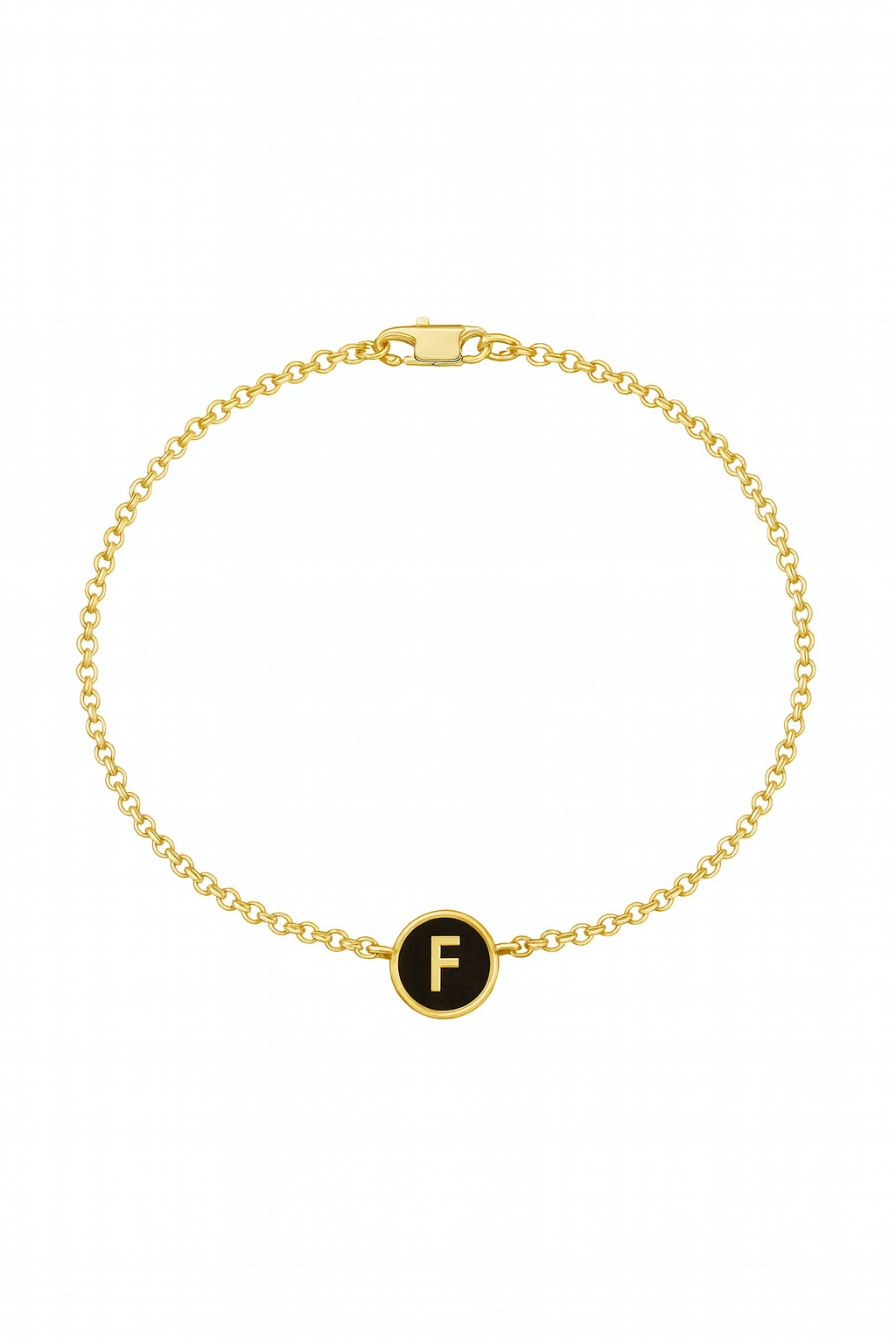 SİYAH HARF GÜMÜŞ BİLEKLİK