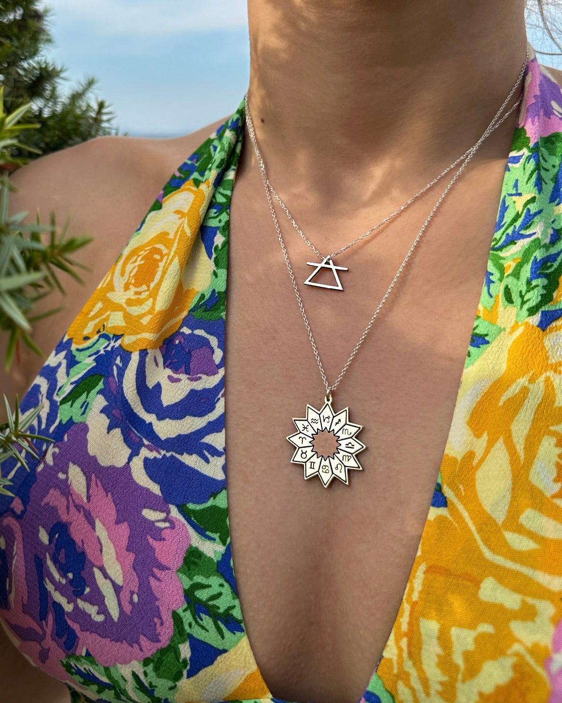 GÜNEŞ ZODYAK GÜMÜŞ KOLYE