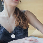 DOĞUM HARİTASI GÜMÜŞ KOLYE ÇİFT TARAFLI