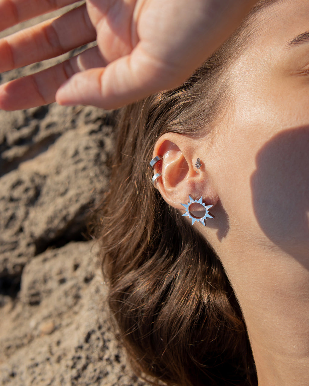 SUNSET GÜMÜŞ KÜPE