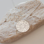 DOĞUM HARİTASI GÜMÜŞ KOLYE ÇİFT TARAFLI