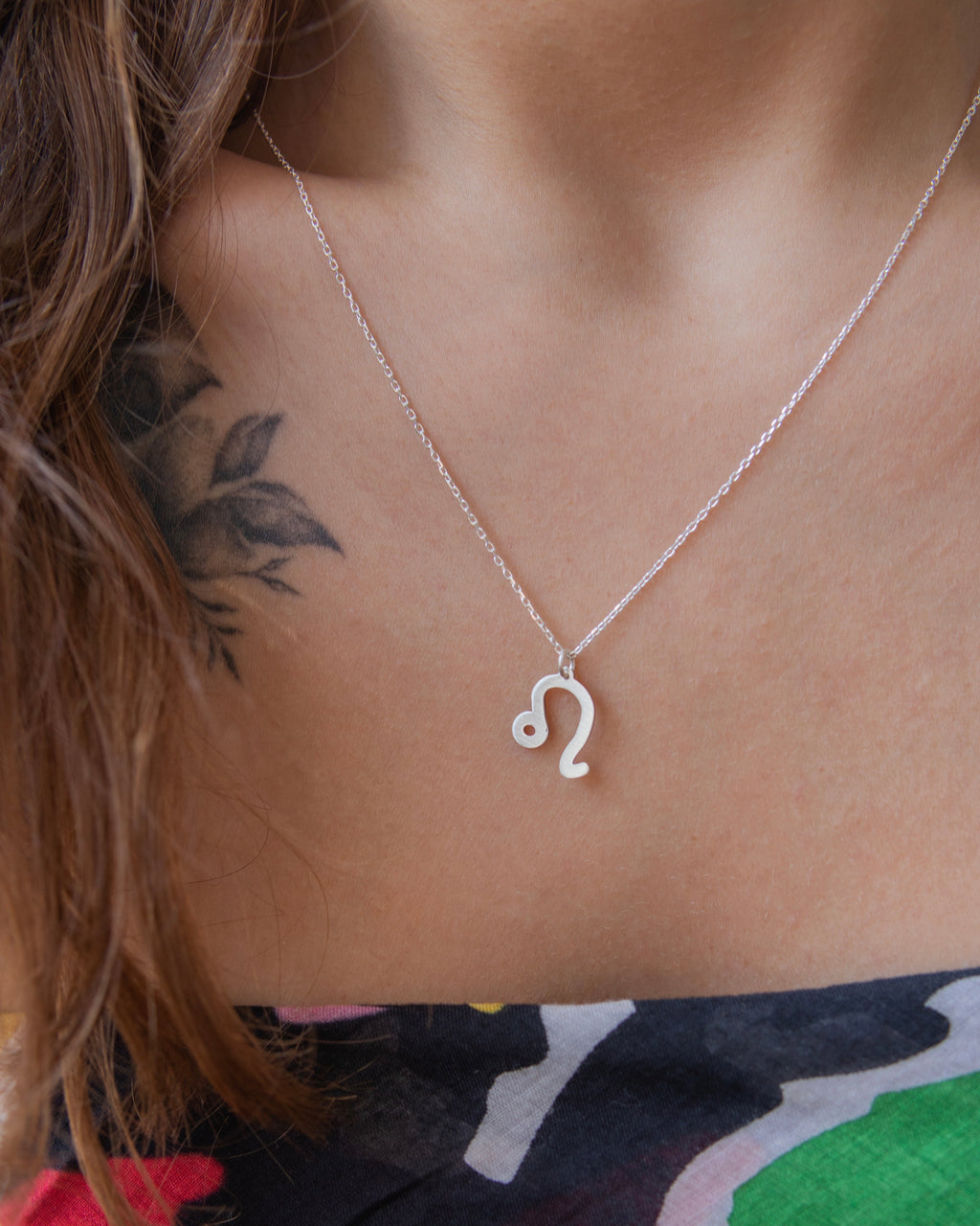 BURÇ SEMBOL GÜMÜŞ KOLYE