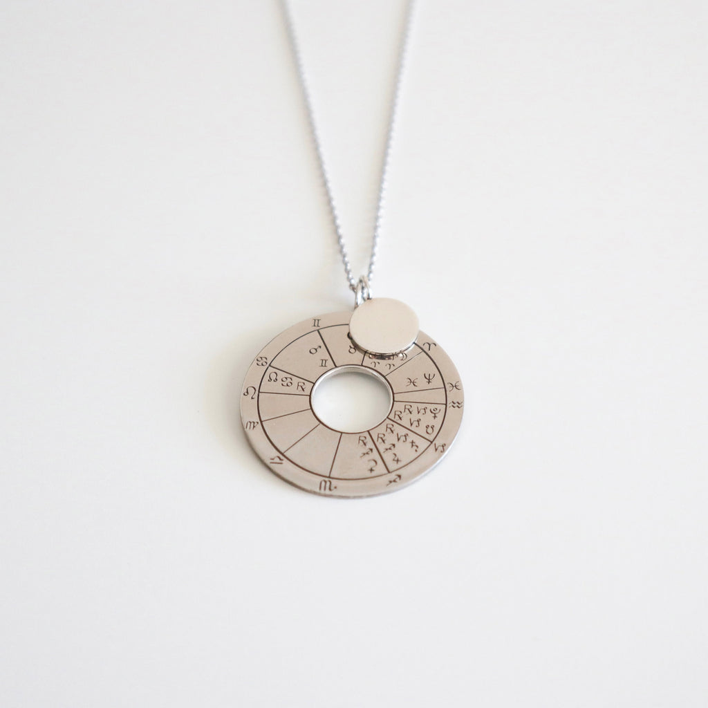 DOĞUM HARİTASI GÜMÜŞ KOLYE HALKALI