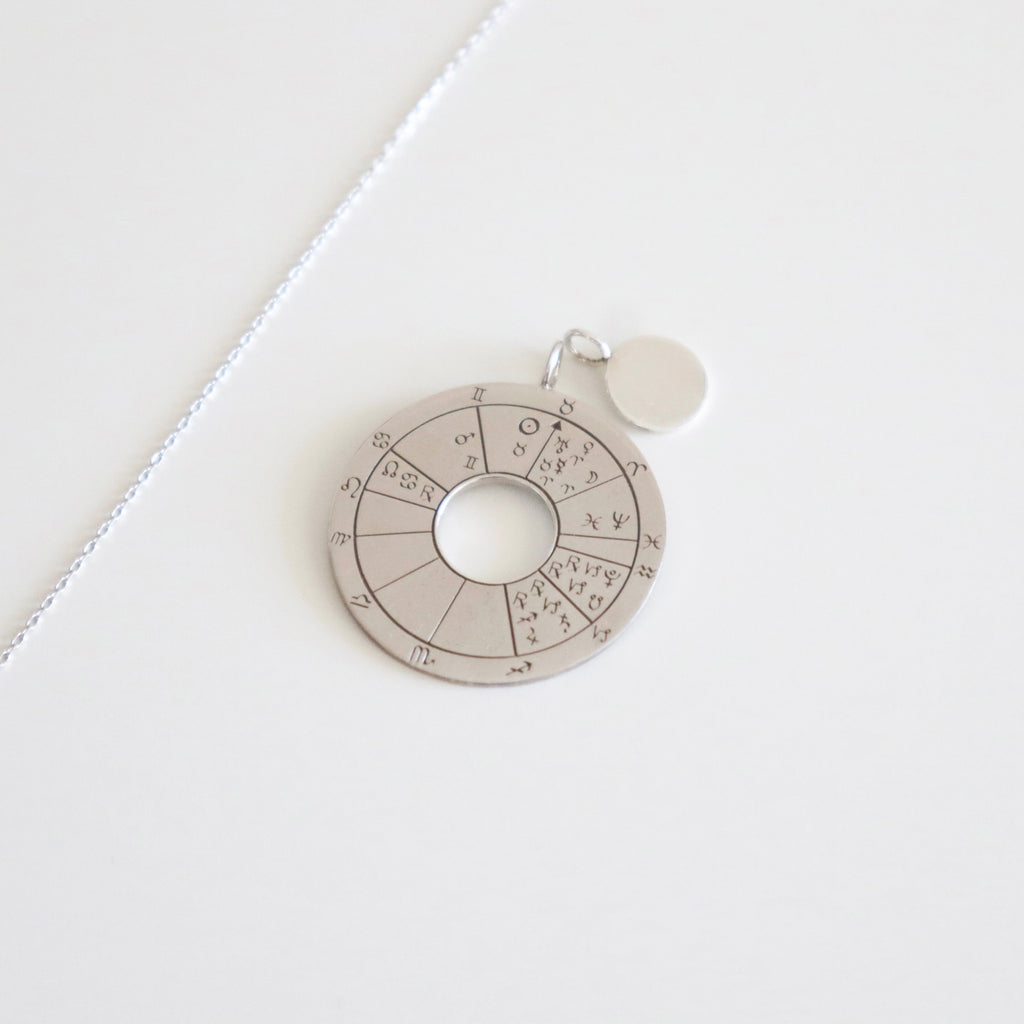 DOĞUM HARİTASI GÜMÜŞ KOLYE HALKALI